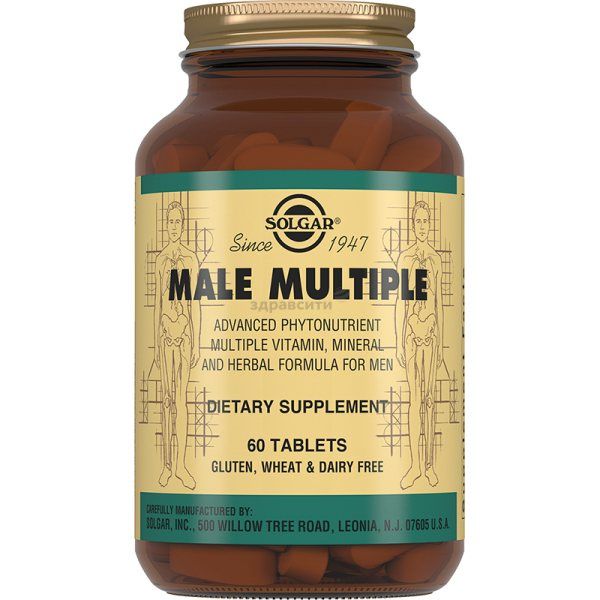 фото упаковки Solgar Мультивитаминный и минеральный комплекс для мужчин