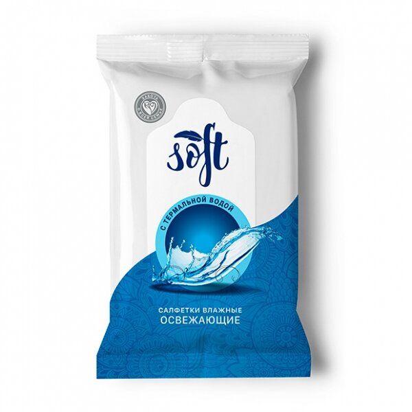 фото упаковки Soft Влажные освежающие салфетки на основе термальной воды