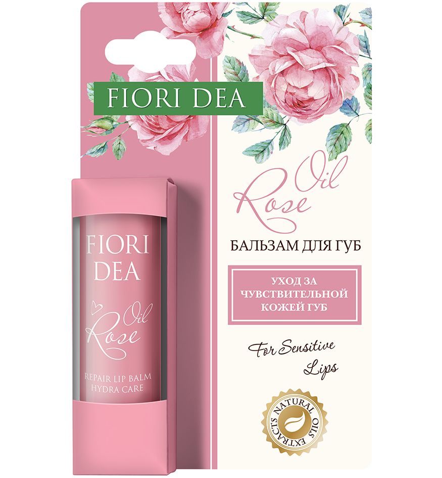 фото упаковки Fiori Dea Бальзам для губ Масло розы