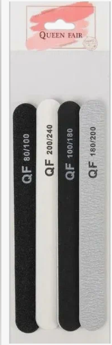 фото упаковки Queen fair Пилки-наждаки цвет чёрный серый белый