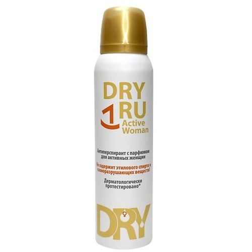фото упаковки Dry Ru Active Woman Антиперспирант с парфюмом