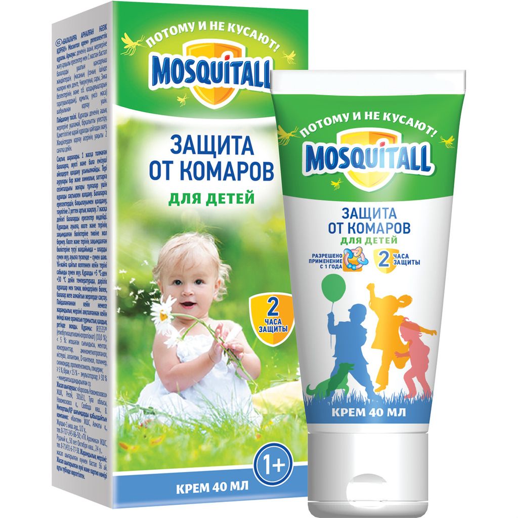 фото упаковки Mosquitall Нежная защита для детей крем