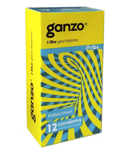 фото упаковки Ganzo Презервативы Ребристые