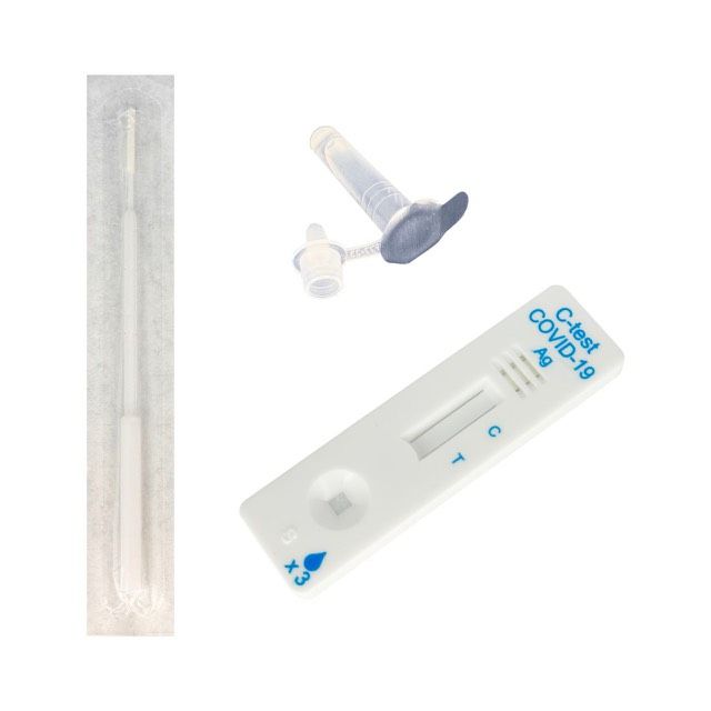 Экспресс-тест C-test Ag CoV-Influenza A, B Комплект №1, мазок из носоглотки, 1 шт.