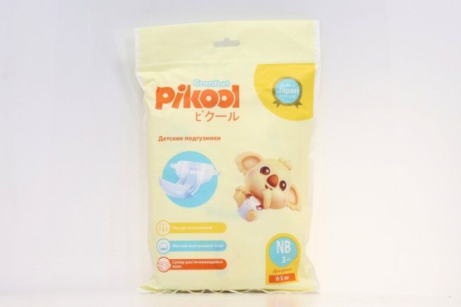 Pikool Comfort Подгузники детские, р. NB, 0-5 кг, 3 шт.