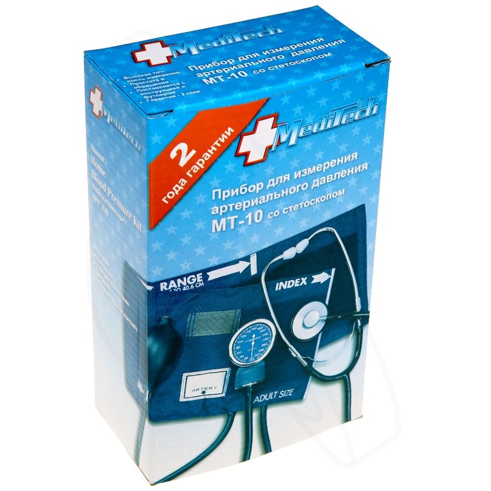 фото упаковки Тонометр механический Meditech МТ-10
