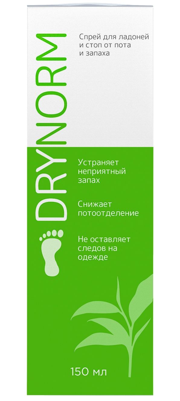 фото упаковки DryNorm Дезодорант для стоп и ладоней