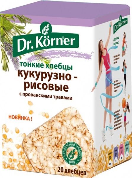 фото упаковки Доктор Кернер Хлебцы кукурузно-рисовые
