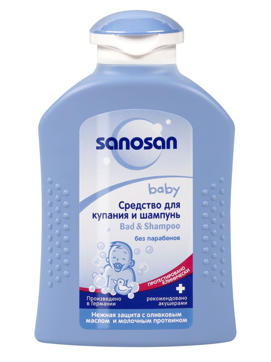 фото упаковки Sanosan Baby Средство для купания и шампунь