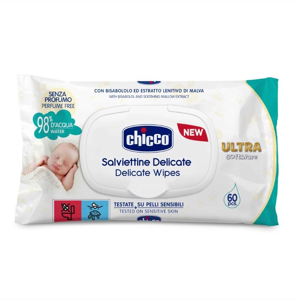 фото упаковки Chicco Салфетки очищающие влажные