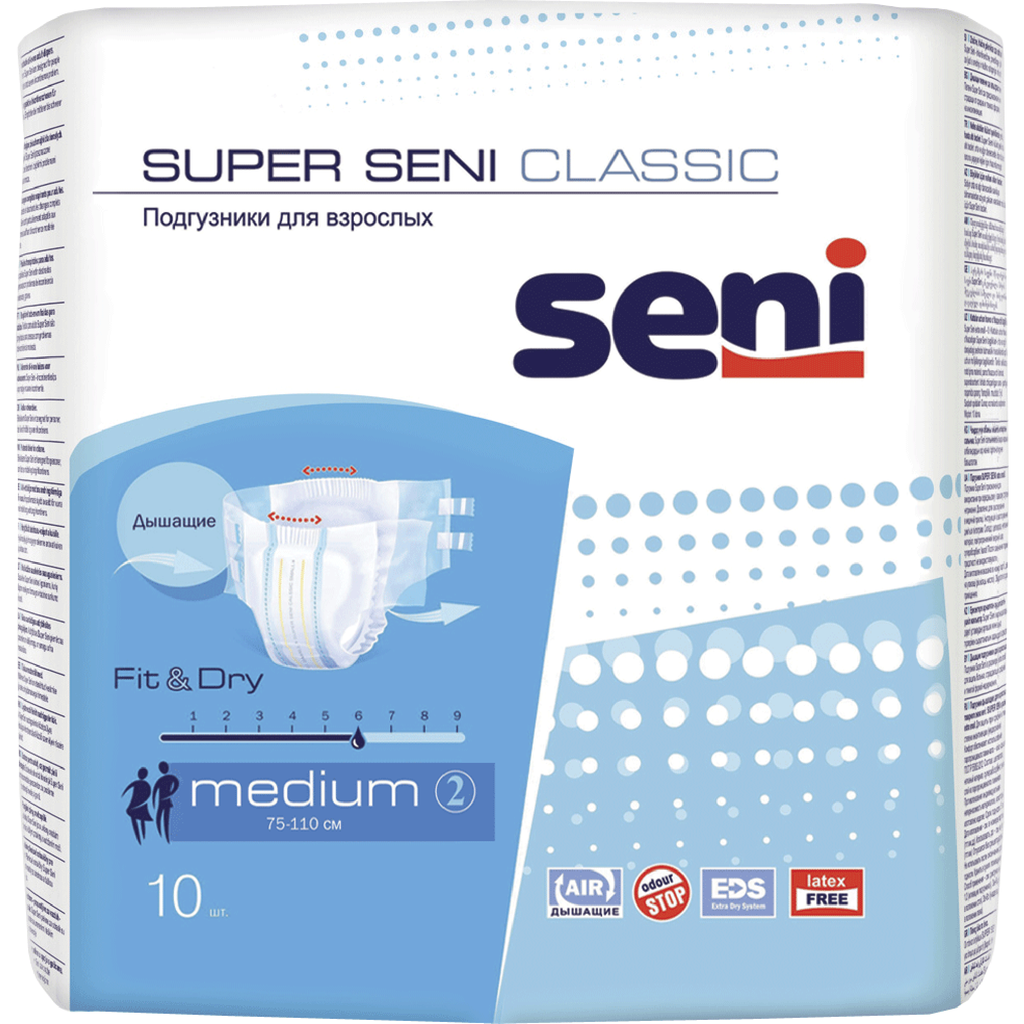 фото упаковки Seni Super Classic Подгузники для взрослых