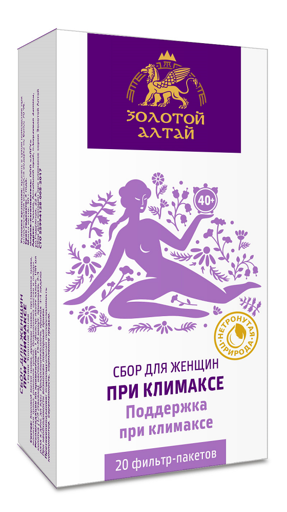 фото упаковки Золотой Алтай Сбор для женщин при климаксе