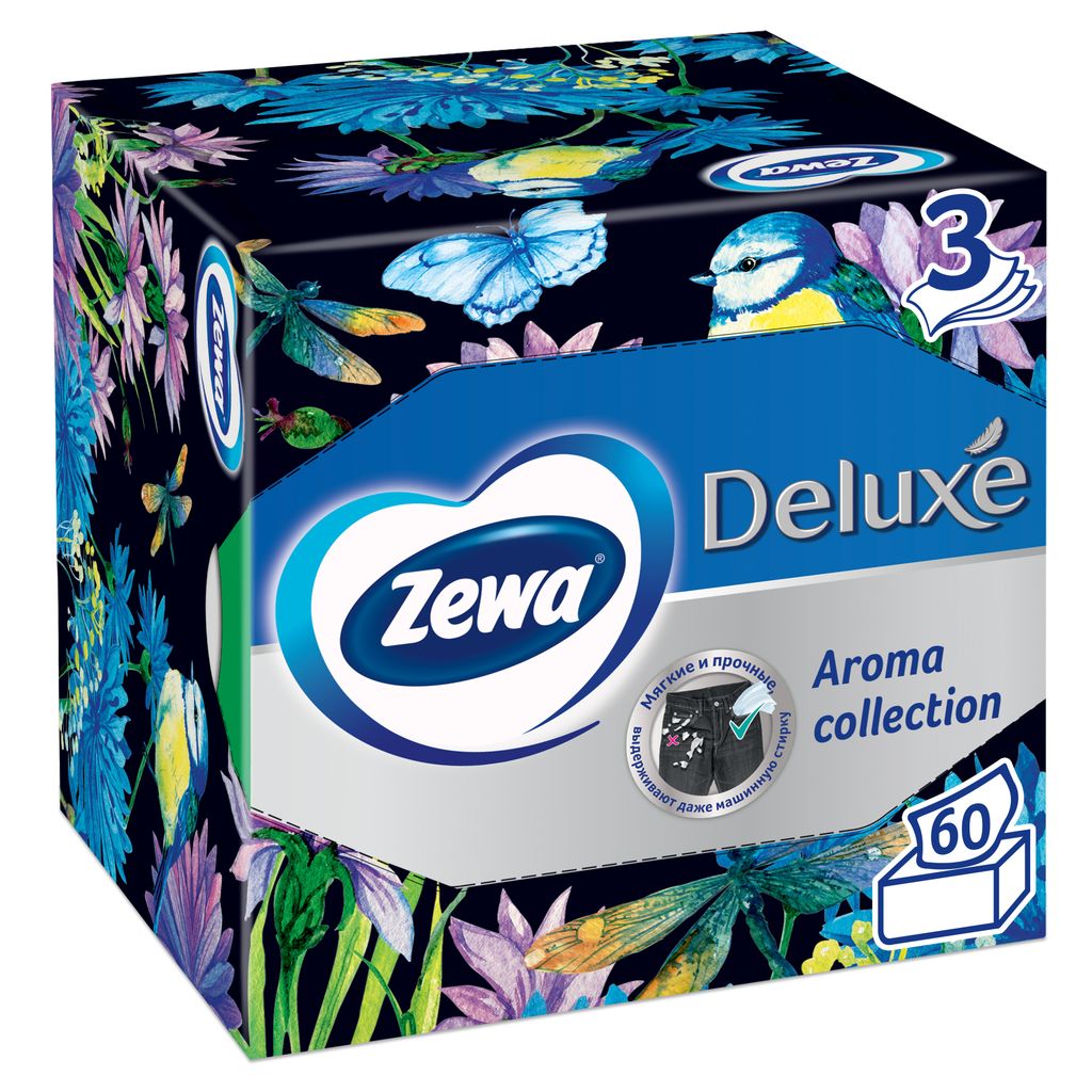 Zewa Deluxe Арома Коллекция салфетки бумажные, салфетки, 60 шт.