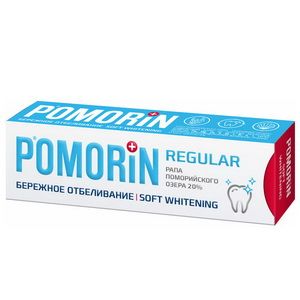 фото упаковки Pomorin regular Бережное отбеливание Зубная паста