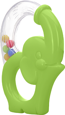 Курносики игрушка-погремушка Радужный слоник 6 мес+, в ассортименте, 1 шт.