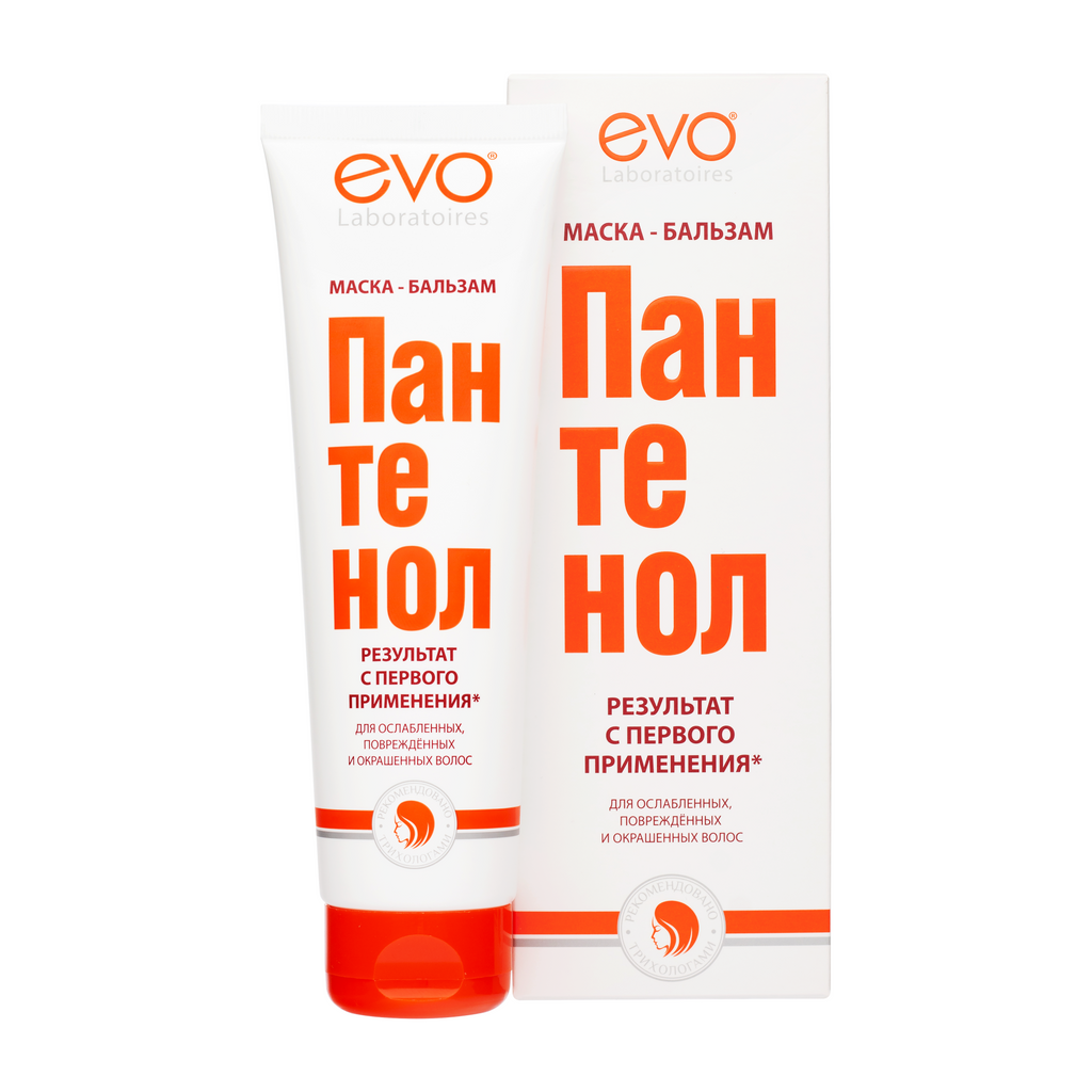 фото упаковки EVO Пантенол маска-бальзам для сухих и поврежденных волос