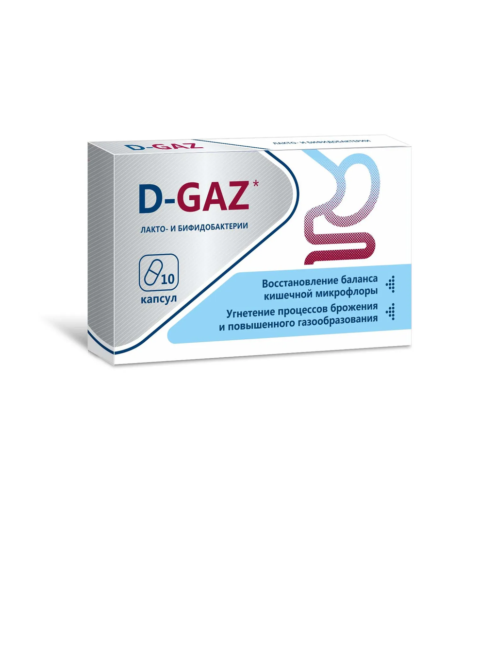 фото упаковки Д-Газ Синбиотик при вздутии живота