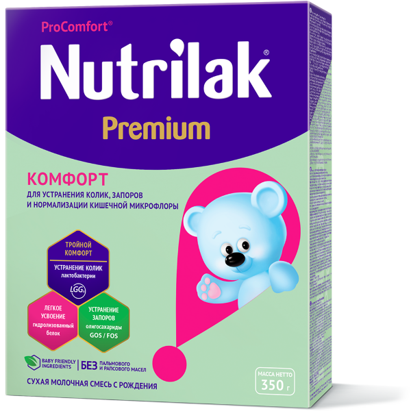 фото упаковки Nutrilak Premium Comfort Смесь молочная 0 мес