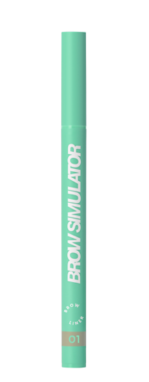 Love Generation Лайнер для бровей Brow Liner Brow Simulator, тон 01 Светло-коричневый, 0,5 мл, 1 шт.