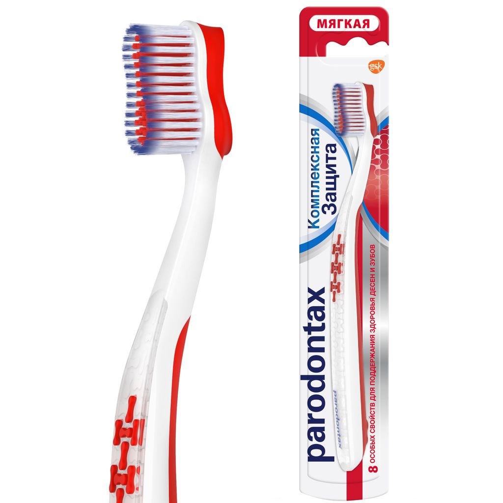 Parodontax Complete Protection Зубная щетка, щетка зубная, мягкая, 1 шт.