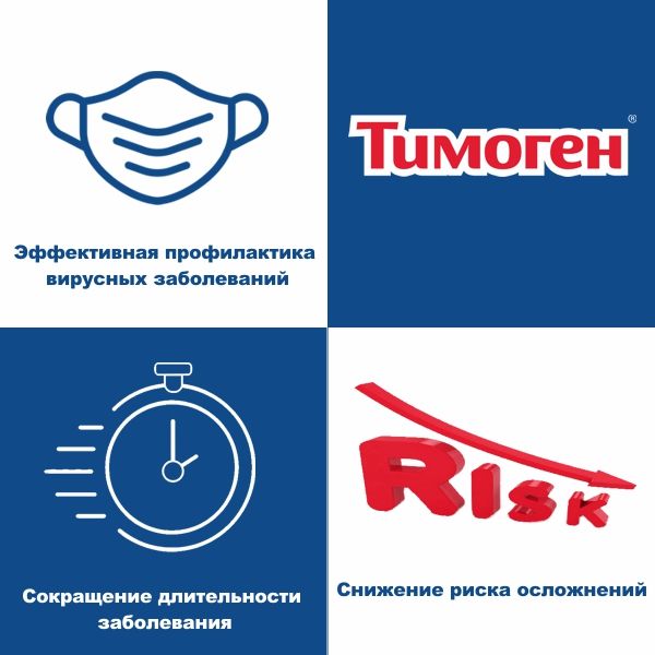 Тимоген, 25 мкг/доза, спрей назальный дозированный, 10 мл, 1 шт.