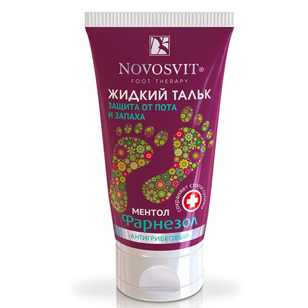 фото упаковки Novosvit Жидкий тальк Фарнезол Защита от пота и запаха Антигрибковый