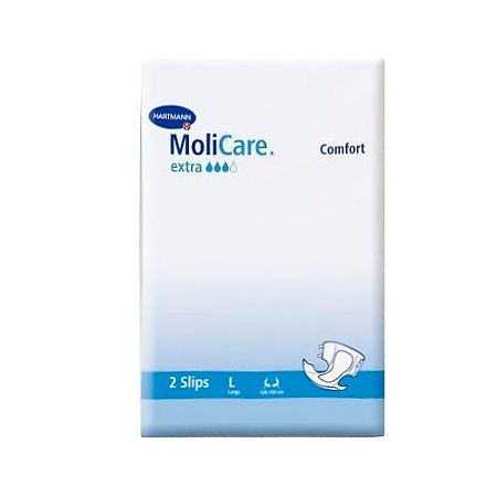 MoliCare Premium Extra soft Подгузники воздухопроницаемые, Large L (3), 120-150см, 2 шт.