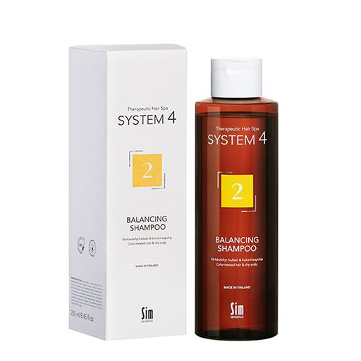 System 4 Терапевтический шампунь №2 для сухой кожи головы, сухих и окрашенных волос, шампунь, 250 мл, 1 шт.