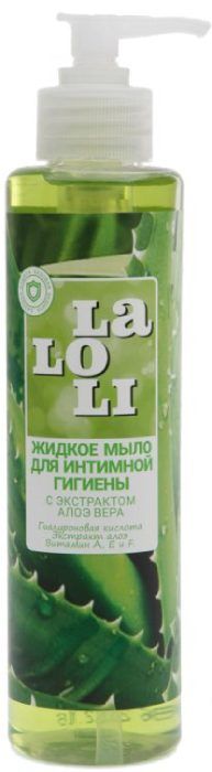 фото упаковки Laloli Мыло жидкое для интимной гигиены Алоэ вера