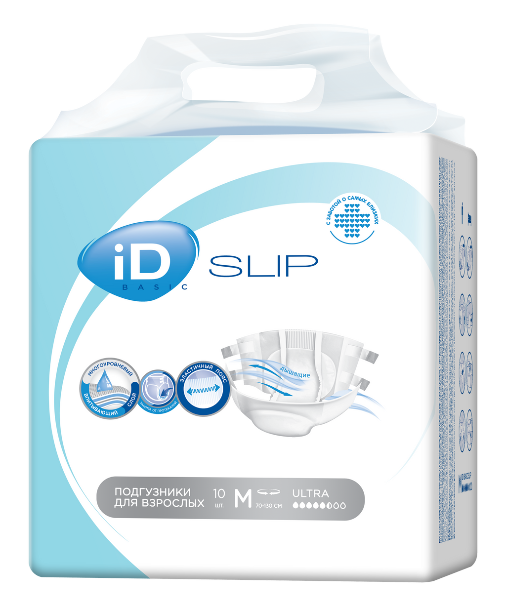 фото упаковки iD Slip Basic Ultra Подгузники для взрослых