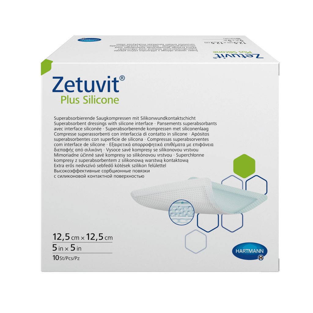 фото упаковки Zetuvit Plus Silicone Повязка суперабсорбирующая