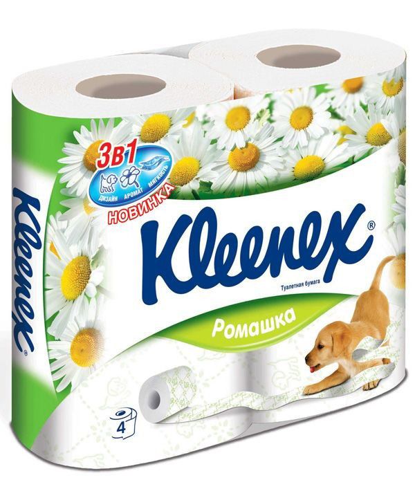 фото упаковки Kleenex Ромашка Туалетная бумага