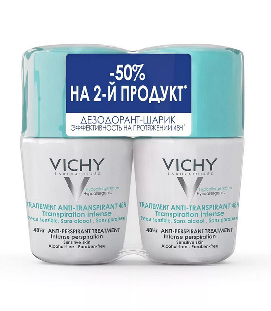фото упаковки Vichy Deodorants дезодорант регулирующий 48 ч