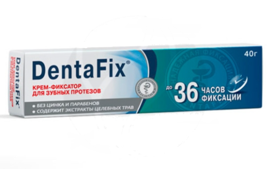 фото упаковки DentaFix крем-фиксатор для зубных протезов с экстрактами трав