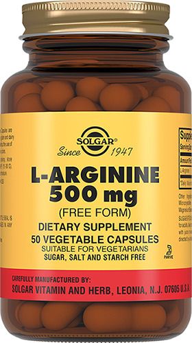 фото упаковки Solgar L-Аргинин 500 мг