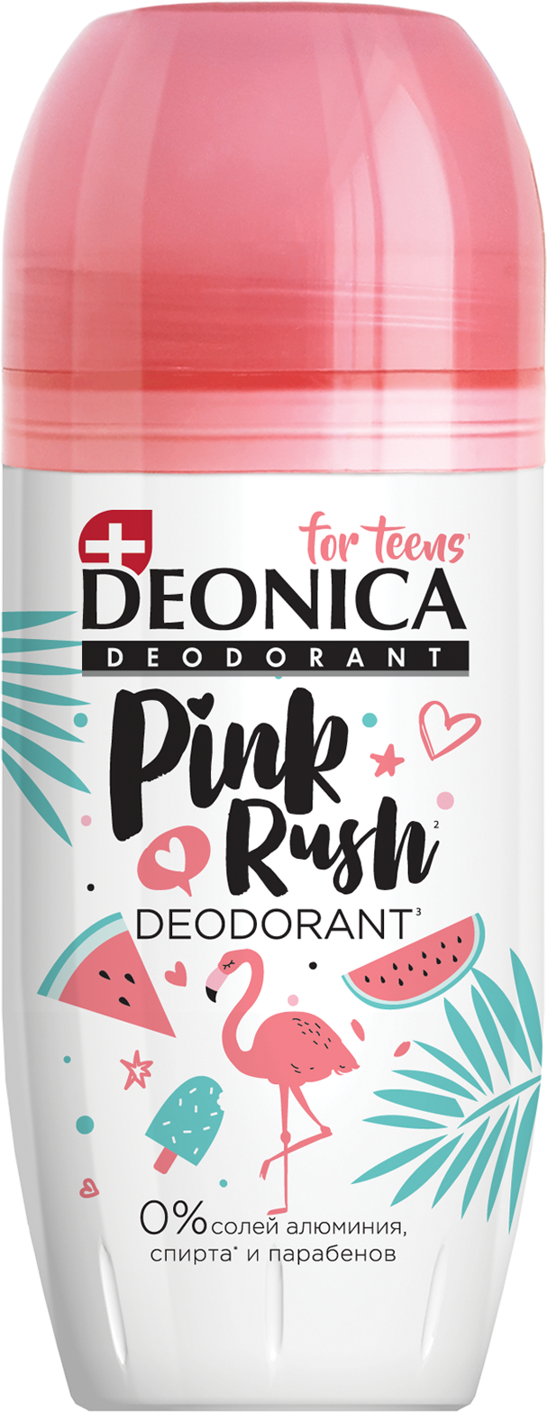 фото упаковки Deonica for teens дезодорант-ролик Pink Rush