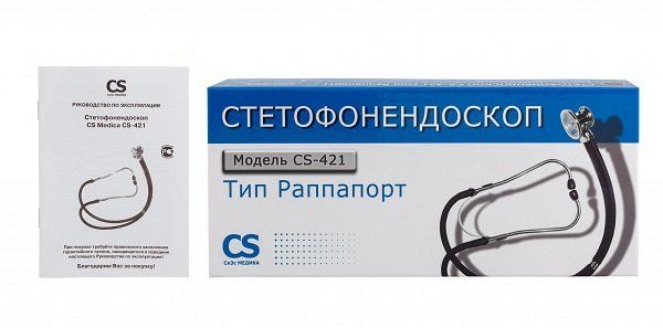 CS Medica Стетофонендоскоп CS-421, черный, 1 шт.