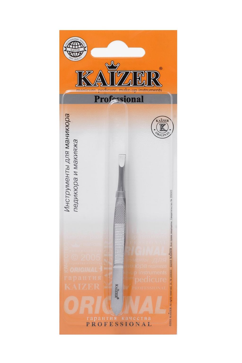 фото упаковки Kaizer Пинцет для бровей прямой