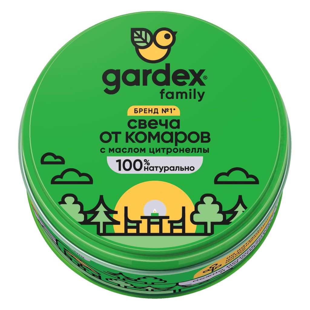 фото упаковки Gardex Family Свеча репеллентная от комаров