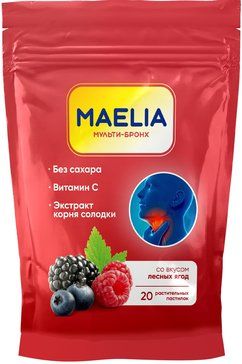 фото упаковки Maelia Мульти-Бронх солодка лесные ягоды