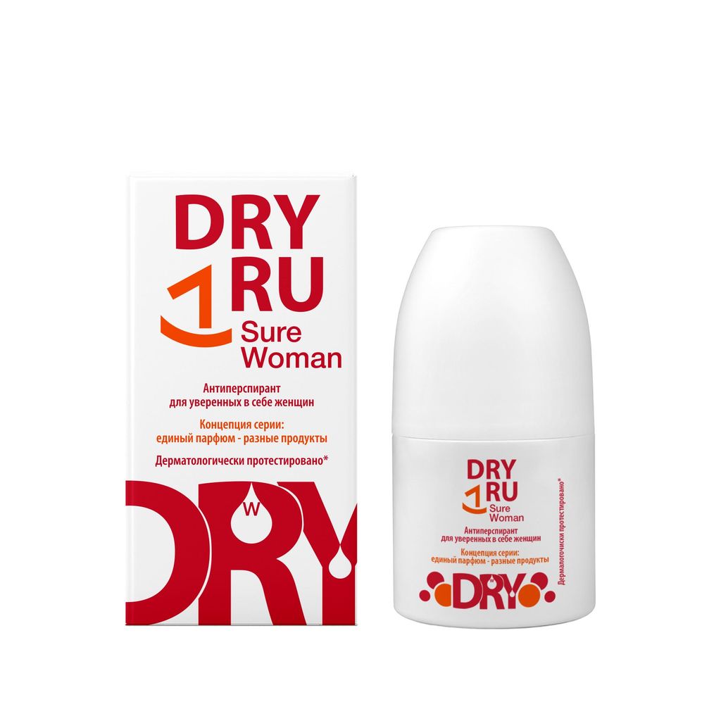 фото упаковки Dry Ru Sure Woman Антиперспирант для уверенных в себе женщин