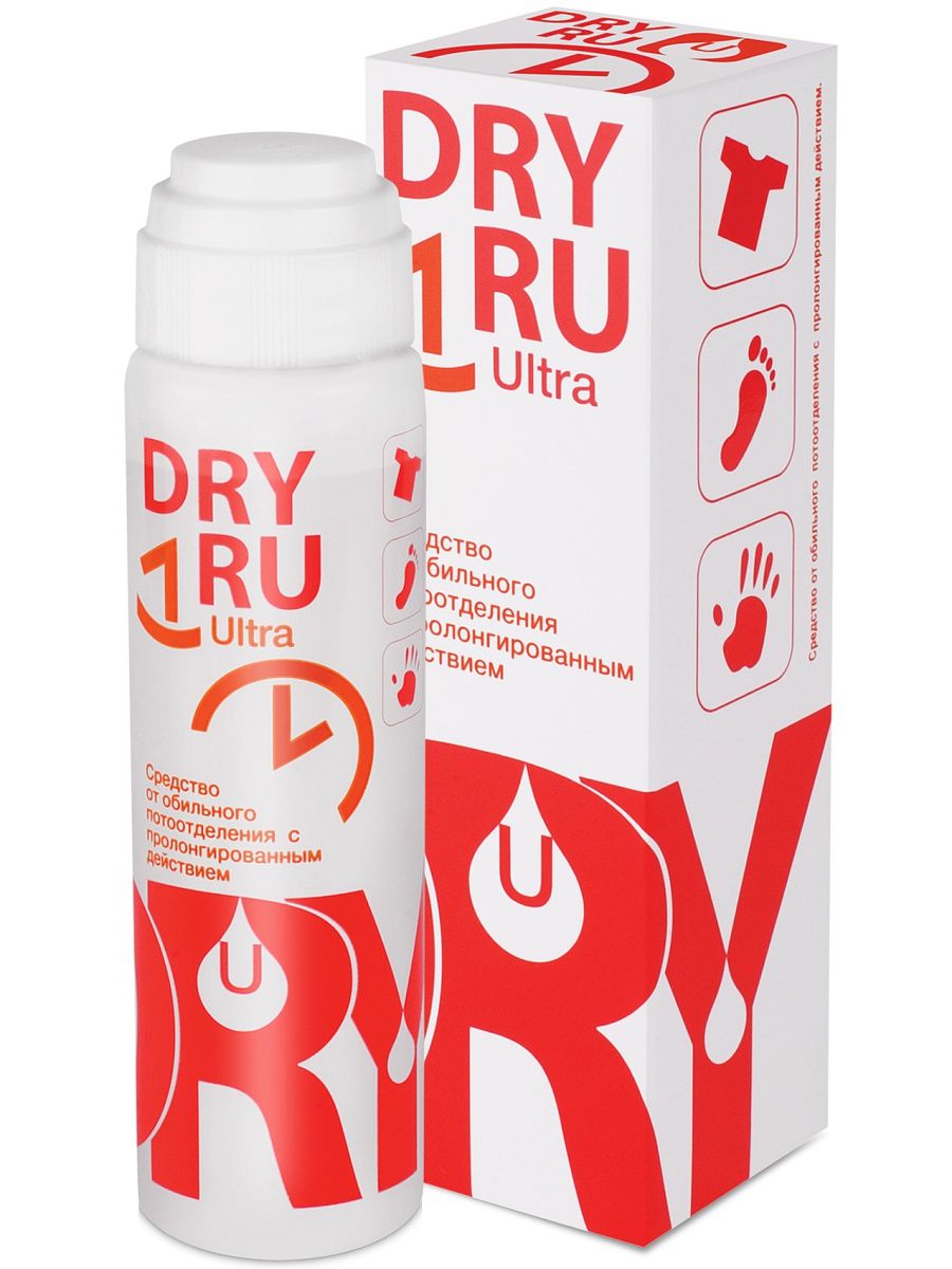фото упаковки Dry Ru Ultra средство от обильного потоотделения с пролонгированным действием