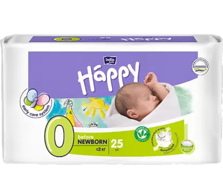 фото упаковки Bella Baby Happy Newborn Подгузники детские