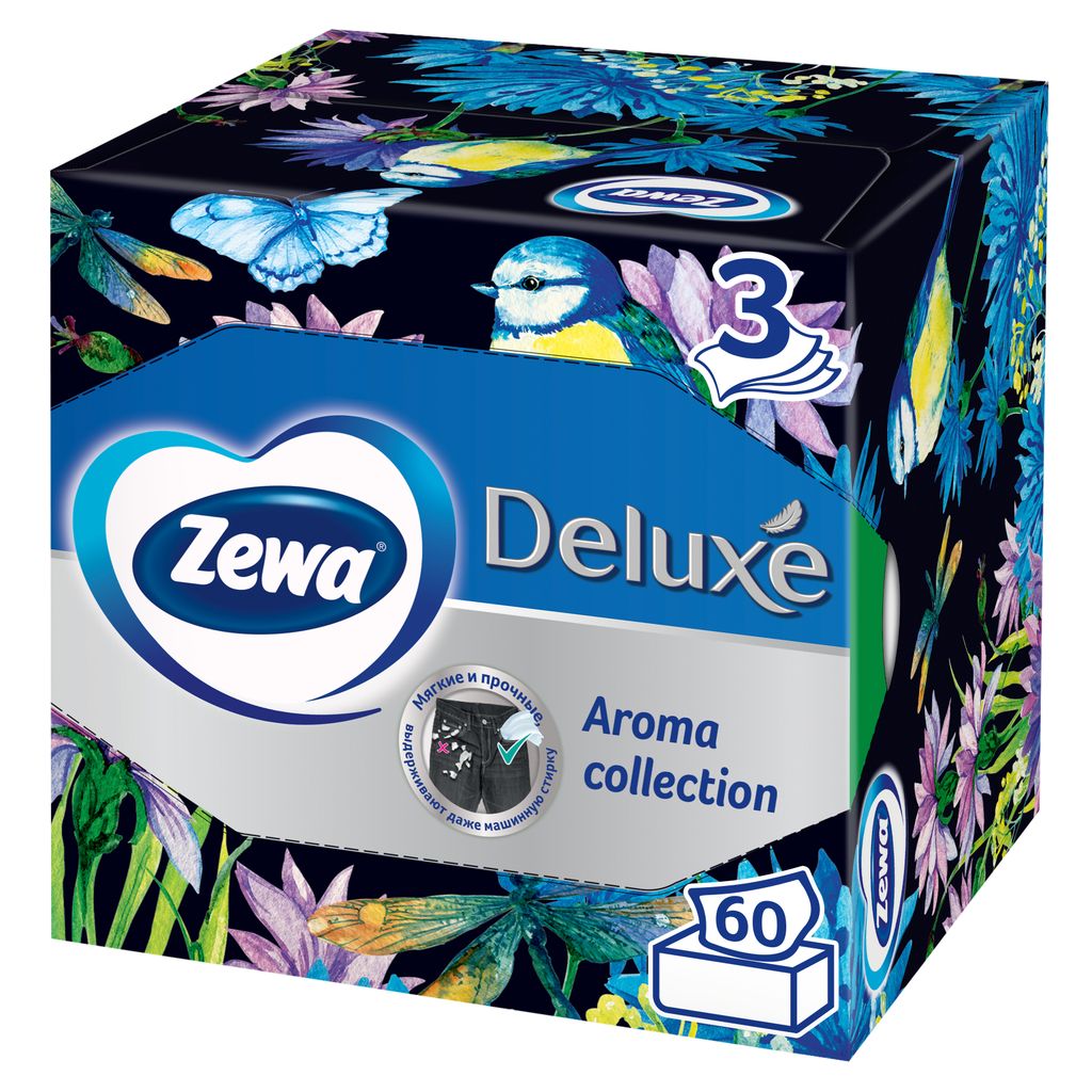 Zewa Deluxe Арома Коллекция салфетки бумажные, салфетки, 60 шт.