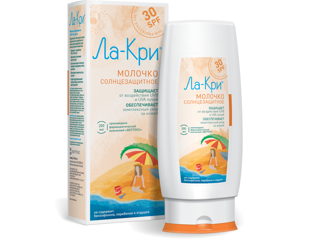 фото упаковки Ла-Кри Молочко солнцезащитное SPF30