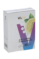 VitUp Витаминный комплекс для энергии и иммунитета, порошок для приема внутрь, лимон, 5 г, 20 шт.