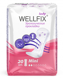 Wellfix Прокладки урологические Леди Мини, 2 капли, 20 шт.