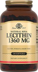 Solgar Натуральный соевый лецитин, 1360 мг, капсулы, 100 шт.