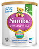 Similac Гипоаллергенный 2, для детей с 6 месяцев, смесь молочная сухая, 375 г, 1 шт.