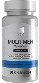 Аквион мультивитамины для мужчин, 930 мг, капсулы, 60 шт.